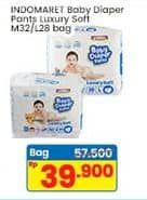 Promo Harga Indomaret Baby Diapers Pants Luxury Soft L28, M32 28 pcs - Indomaret