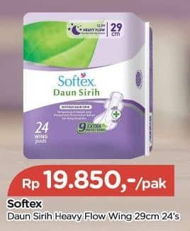 Promo Harga Softex Daun Sirih 29cm 24 pcs - TIP TOP