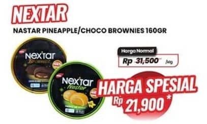 Promo Harga Nabati Nextar Cookies Nastar Pineapple Jam, Brownies Choco Delight 160 gr - Carrefour