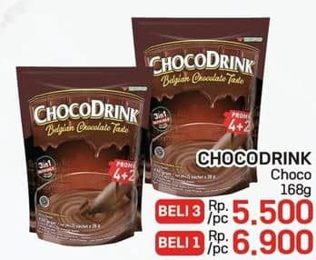 Promo Harga Choco Drink Belgian Chocolate Taste per 6 sachet 28 gr - LotteMart