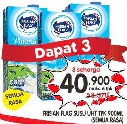 Promo Harga FRISIAN FLAG Susu UHT Purefarm All Variants 900 ml - Superindo