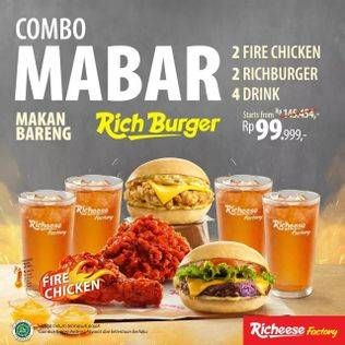 Promo Harga RICHEESE FACTORY Rich Burger  - Richeese Factory