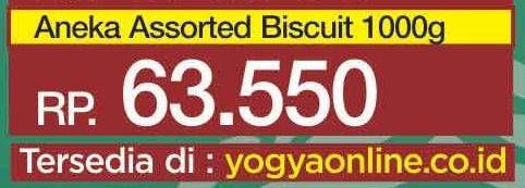Promo Harga AIM Aneka Assorted Biskuit 1000 gr - Yogya