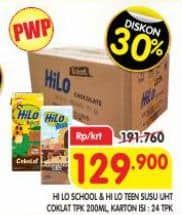 Promo Harga Hilo Susu UHT School/Hilo Teen Ready To Drink   - Superindo