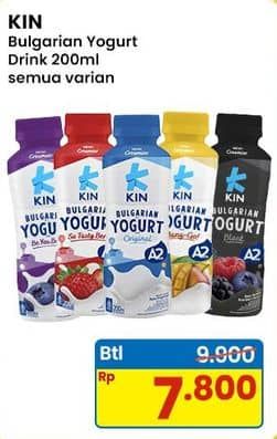 Promo Harga KIN Bulgarian Yogurt All Variants 200 ml - Indomaret