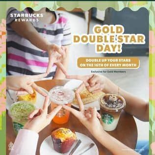 Promo Harga Gold Double Star Day  - Starbucks