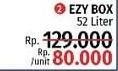 Promo Harga EZY Box Container 52 ltr - LotteMart
