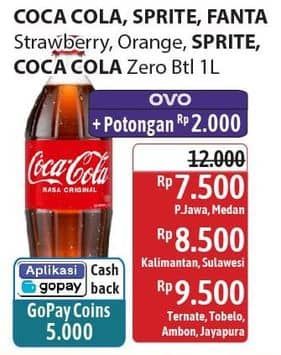 Coca Cola Minuman Soda/Sprite Minuman Soda/Fanta Minuman Soda/Sprite Minuman Soda Zero/Coca Cola Minuman Soda Zero