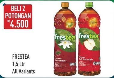 Promo Harga FRESTEA Minuman Teh All Variants per 2 botol 1500 ml - Hypermart