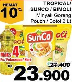 Promo Harga Tropical/Sunco/Bimoli Minyak Goreng  - Giant