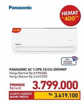 Promo Harga PANASONIC CS/CU-ZN5WKP  - Carrefour