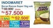 Promo Harga Indomaret Beras Ramos Super 5000 gr - Indomaret