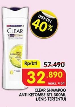 Promo Harga Clear Shampoo 300 ml - Superindo