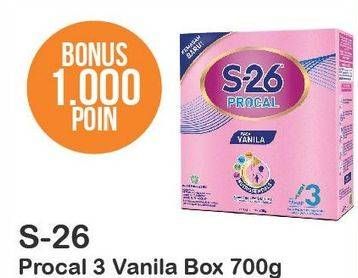 Promo Harga S26 Procal Susu Pertumbuhan Vanilla 700 gr - Alfamart