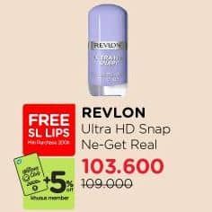 Revlon Ultra HD Snap! Nail Polish 8 ml Diskon 4%, Harga Promo Rp103.600, Harga Normal Rp109.000, Khusus member +5% diskon, Free SL Lips min. purchase 200k, Khusus Member