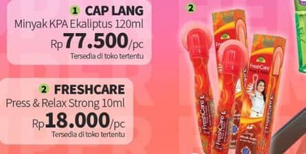 Promo Harga Fresh Care Minyak Angin Press & Relax Strong 10 ml - Guardian