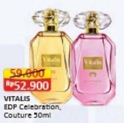 Promo Harga Vitalis Eau De Toilette Royale Celebration, Couture 50 ml - Alfamart