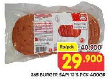 Promo Harga 365 Burger Sapi 12 pcs - Superindo
