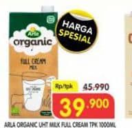 Promo Harga Arla Full Cream Milk UHT Organic 1000 ml - Superindo