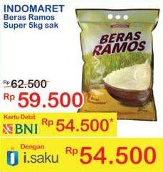 Promo Harga Indomaret Beras Ramos Super 5 kg - Indomaret