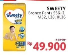 Promo Harga Sweety Bronze Pants Dry X-Pert M32, L28, XL26, S36+2 26 pcs - Alfamidi