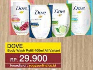 Promo Harga Dove Body Wash All Variants 400 ml - Yogya