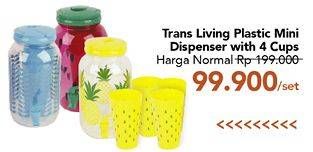 Promo Harga TRANSLIVING Plastik DIspenser  - Carrefour