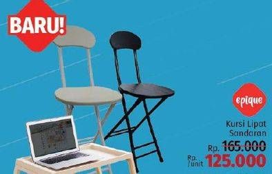 Promo Harga EPIQUE Folding Chair  - LotteMart