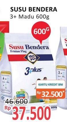 Promo Harga FRISIAN FLAG Susu Bendera 3 Plus Madu 600 gr - Alfamidi