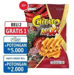 Promo Harga CHITATO Maxx Spicy Mexican 55 gr - Alfamidi