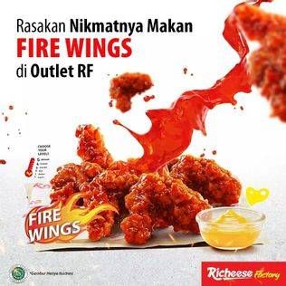 Promo Harga RICHEESE FACTORY Fire Wings  - Richeese Factory