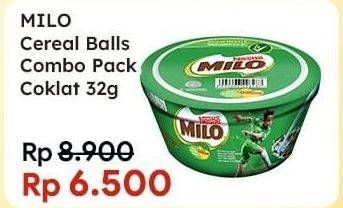 Promo Harga MILO Cereal Balls 32 gr - Indomaret