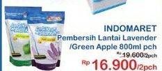 Promo Harga INDOMARET Pembersih Lantai Lavender, Green Apple 800 ml - Indomaret