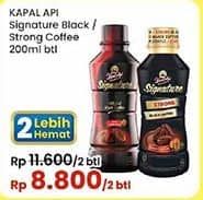 Promo Harga Kapal Api Kopi Signature Drink Original Black Coffee, Strong Black Coffee 200 ml - Indomaret