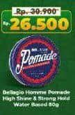 Promo Harga Bellagio Homme Pomade High Shine Strong Hold Red 80 gr - Alfamart