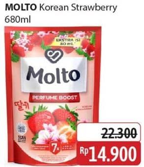 Promo Harga Molto Pewangi Korean Strawberry 680 ml - Alfamidi