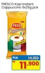 Promo Harga Fresco Cappuccino per 9 sachet 25 gr - Indomaret