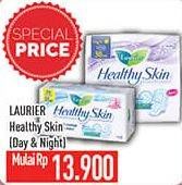 Promo Harga Laurier Healthy Skin Day NonWing 22cm, Night Wing 30cm 8 pcs - Hypermart