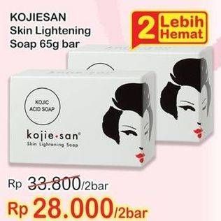 Promo Harga KOJIE SAN Skin Lightening Soap per 2 pcs 65 gr - Indomaret