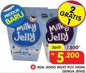Promo Harga REAL GOOD Milky Jelly All Variants per 3 pcs 100 ml - Superindo
