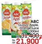 Promo Harga ABC Juice Guava, Apple, Orange 1000 ml - LotteMart