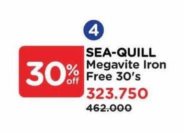 Promo Harga Sea Quill MegaVite  - Watsons