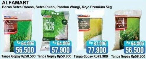 Promo Harga Alfamart Beras Pandan Wangi 5 kg - Alfamart