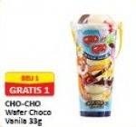 Promo Harga CHO CHO Wafer Snack Choco Vanilla 33 gr - Alfamart