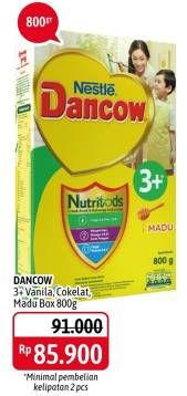 Promo Harga DANCOW Nutritods 3+ Cokelat, Vanila, Madu 800 gr - Alfamidi