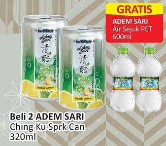 Promo Harga ADEM SARI Ching Ku per 2 kaleng 320 ml - Alfamart