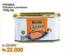 Promo Harga Pronas Daging Ayam Luncheon 198 gr - Indomaret