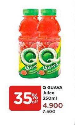 Promo Harga Q GUAVA Juice 350 ml - Watsons