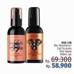 Promo Harga BAD LAB Anti-Bacterial & Deodorising Fragrance 100 ml - LotteMart