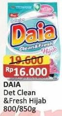 Promo Harga Daia Deterjen Bubuk Clean Fresh Hijab 850 gr - Alfamart